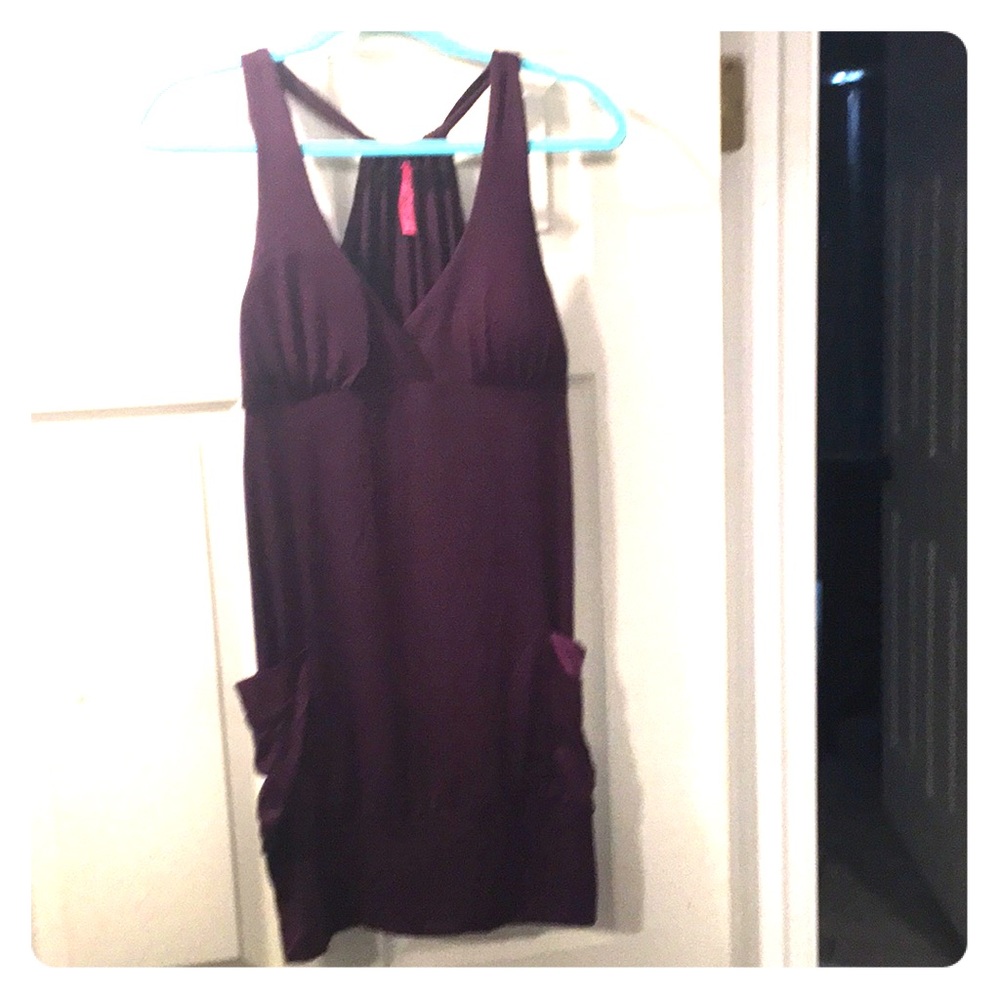 Cutie deep purple mini for the petite girl